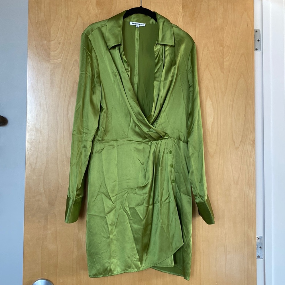 Reformation Alaine Silk Dress